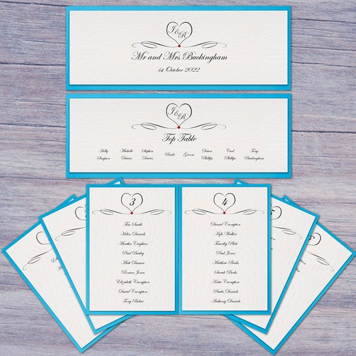 Diy wedding table plan - diy, cards