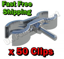 50 x Clips For Heras Fence Panels Site Fencing Temporary Site Fencing "Couplers"