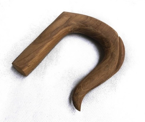 Half turned carved - carved, wooden