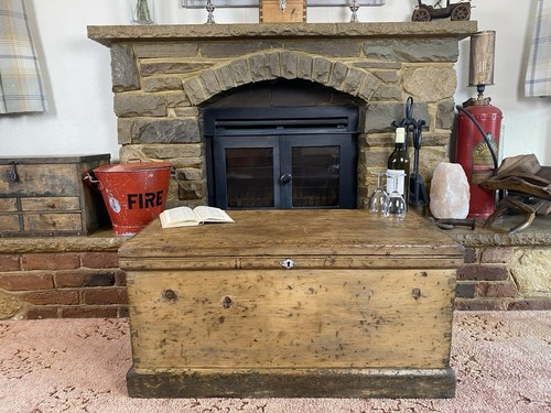 Old antique pine - old, chest