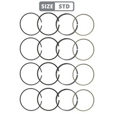 4x piston ring set STD for