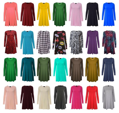 Women ladies long sleeve swing - women,