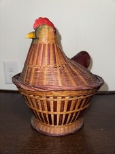1960s Vintage Chicken Folk Art