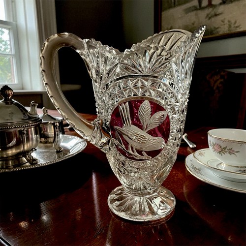 Hofbauer red bird - red, crystal