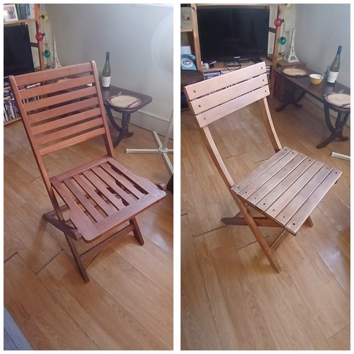Wooden garden chairs good - in,