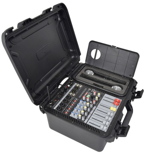 Powered mixer 300w with 2 - mixer,