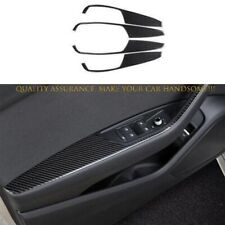 Real Carbon Fiber For Audi A4 A5 S4 S5 2017-2023 Inner Door Armrest Cover Trim