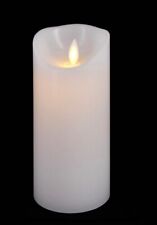 Eight (8) Flameless Real Wax LED Candle Moving Flame Pillar 