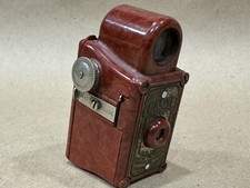 CORONET MIDGET 16MM SPY VINTAGE CAMERA RED BAKELITE RARE 1930S