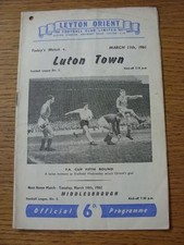 11/03/1961 Leyton Orient v