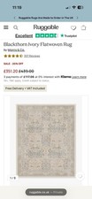 Blackthorn Ivory Flatwoven Rug