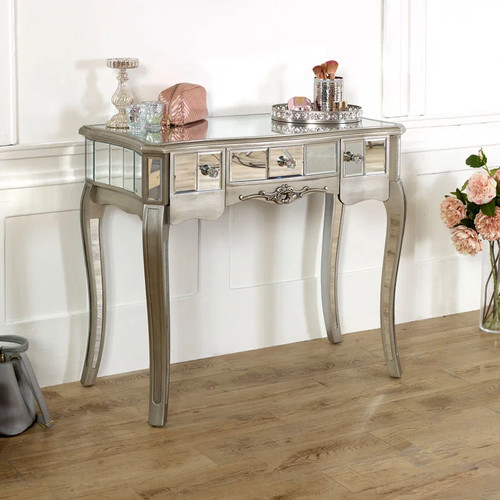 Silver mirrored console - mirrored,