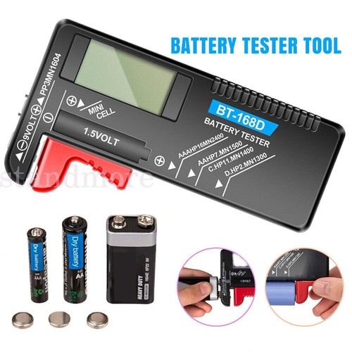 Universal battery tester with - battery,