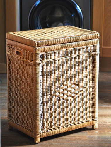 Wicker laundry basket - laundry, rattan