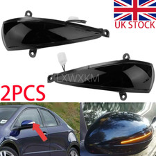 Led black wing mirror - led,