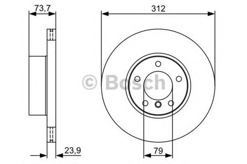 Bosch brake disc rhd front - brake,