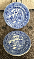 2 xANTIQUE: WILLOW PATTERN