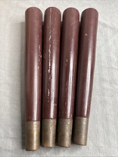 Vintage Tapered Wood & Metal Chair/Sofa Legs, 10 3/4” W/ Screws 1 1/2”w On Top