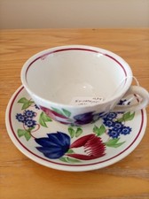 Antique Stick Spongeware Cup