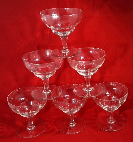 Set vintage champagne coupes - set,