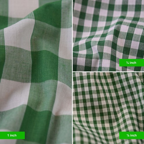 Polycotton fabric gingham - polycotton,