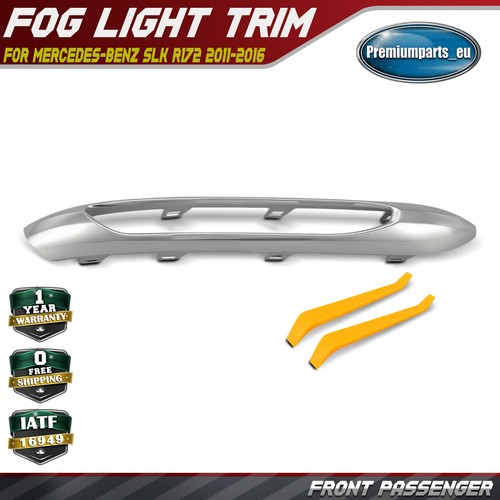 Front left chrome fog light - front,