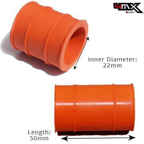 Ktm rubber exhaust seal orange - rubber,