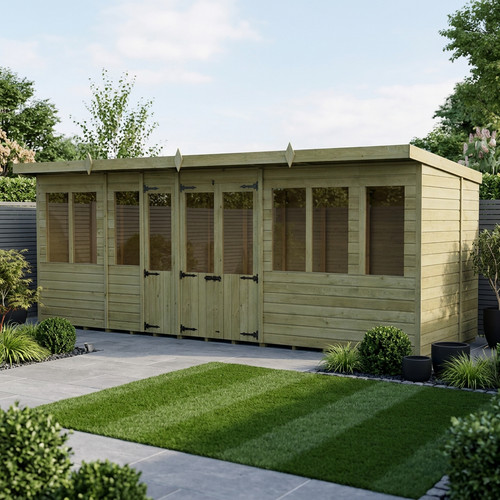 Pent summer house - 20, x