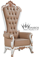 Throne Chair Armchair Regina French Baroque Queen King High Back Chair