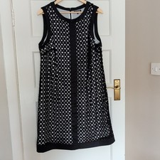 Black White Shift Dress Size