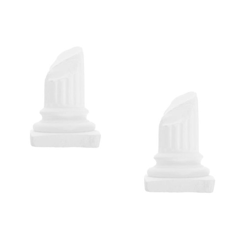Pair white roman pillar - of,