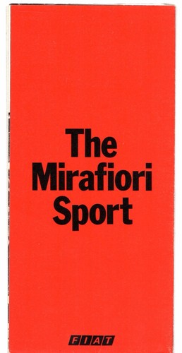 Fiat 131 mirafiori sport 2000 - mirafiori,
