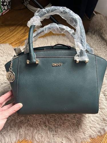 Dkny green saffiano faux - dkny,