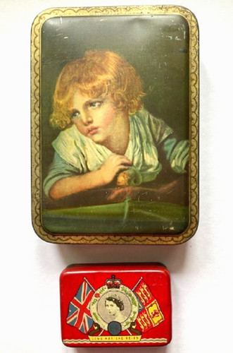 Vintage advertising tins - 2x,