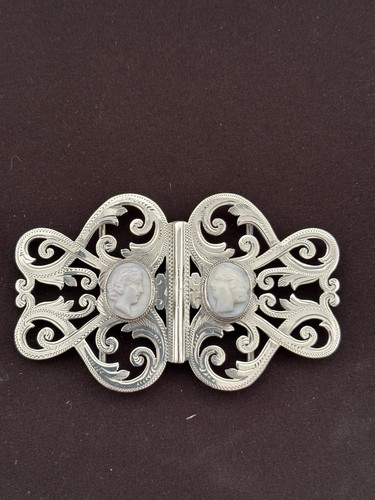 Solid silver nurses belt - solid,