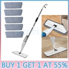 Spray Mop for Cleaning Floors Microfibre Flash Speed Power Cleaner 5 Pad Dry Wet