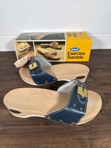 Vtg 80s scholl wooden - 80s,