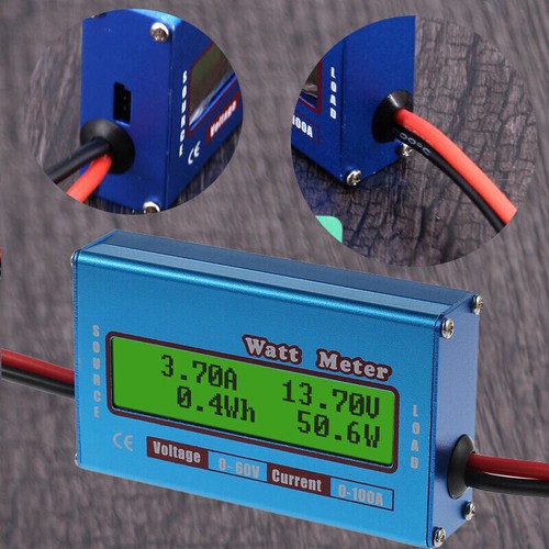 Digital watt meter battery - digital,