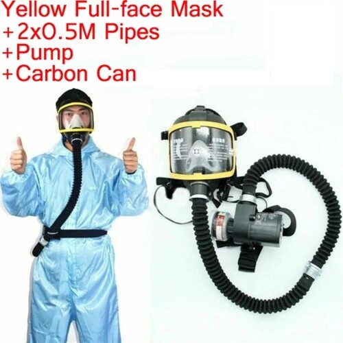 Full face gas mask flow - face,
