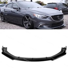 For Mazda 6 2005-2023 Glossy Black Front Bumper Lip Splitter Spoiler Body Kit UO