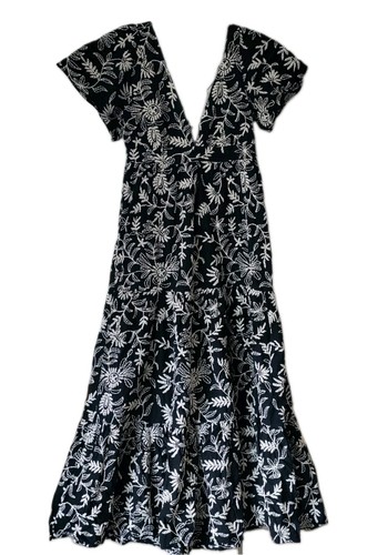 Zara embroidered backless maxi - backless,