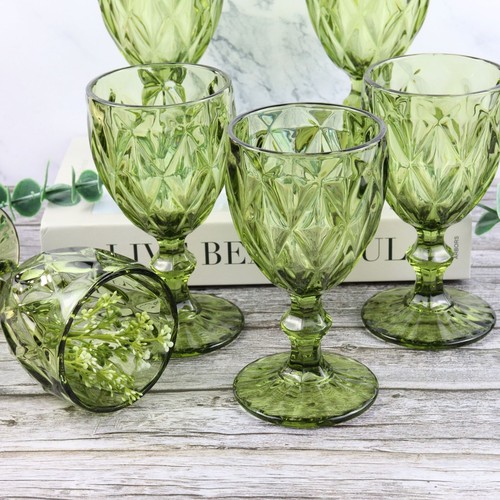 Set 6 embossed - 2, wine