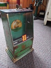 Vintage Antique Try It Coin Flip Penny Arcade Trade Stimulator Coin Op