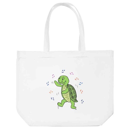 Turtle dancing tote shopping - 'turtle,