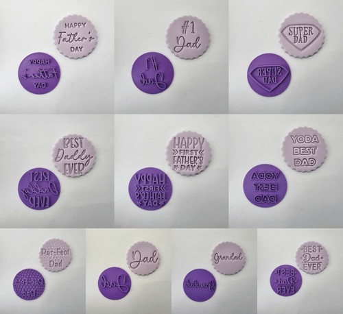 Fathers day cookie embosser - cookie,