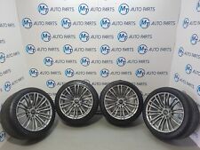 BMW 345M GENUINE OEM ALLOY WHEELS AND TYRES SET M5 M6 F10 F13 2284250 2284251 