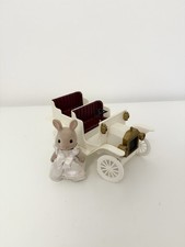 Sylvanian Families White Wedding Car With Bride Figure
