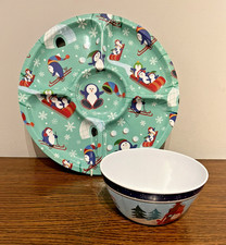 CHRISTMAS MELAMINE 12" PLATTER