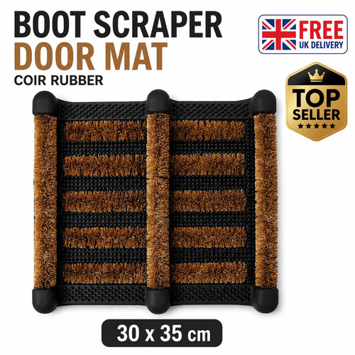 Boot scraper door mat - scraper,