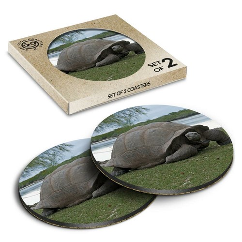 Boxed round coasters - boxed,